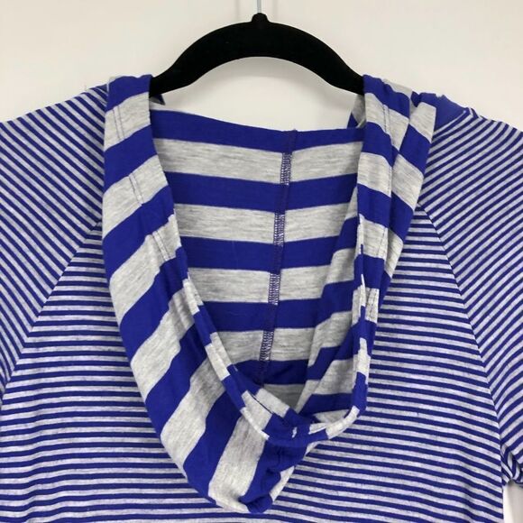 ATHLETA Striped Cowl Neck Hoodie Top - Picture 6 of 10